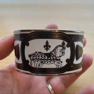 Hermès Extra Wide Enamel Bangle